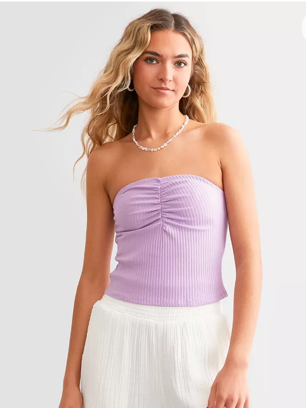 NWT Billabong Lennox Brown and Purple Ribbed Tube Tops - Picture 13 of 15
